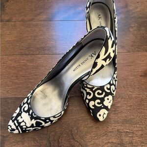 Anne Klein Black and White Women's Heels